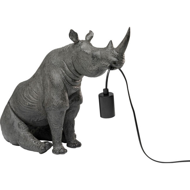 Kare Design - Table Lamp - Animal Lamp Sitting Rhinoceros