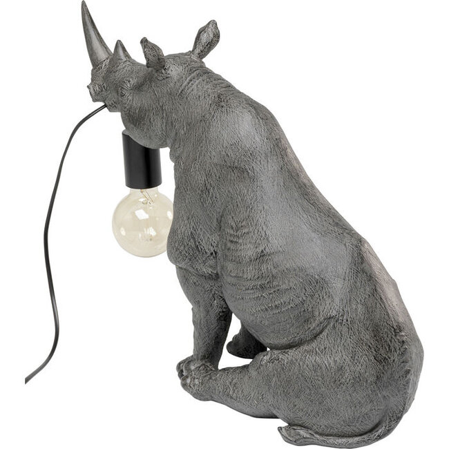 Kare Design - Tafellamp - Dierenlamp Zittende Neushoorn