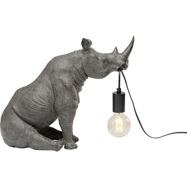 Kare Design - Tafellamp - Dierenlamp Zittende Neushoorn