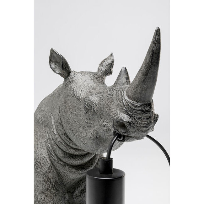 Kare Design - Tafellamp - Dierenlamp Zittende Neushoorn