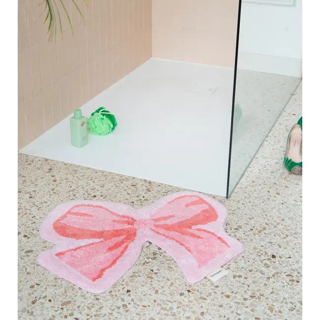 L'Expressionist - Tapis de Bain Nœud - rose/orange
