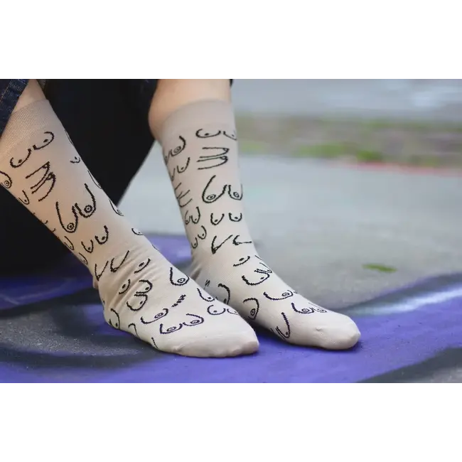 Eat Mielies Chaussettes Titties - beige