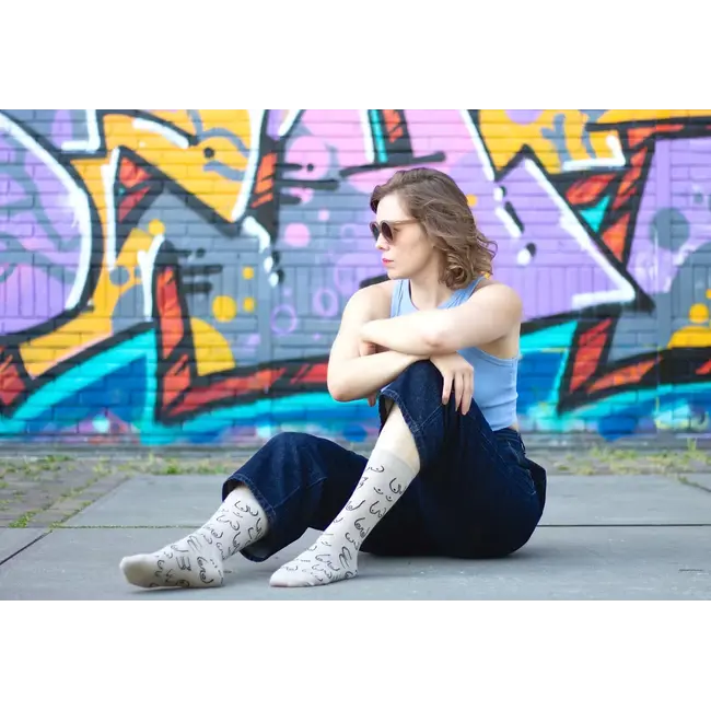 Eat Mielies - Socks Titties - beige