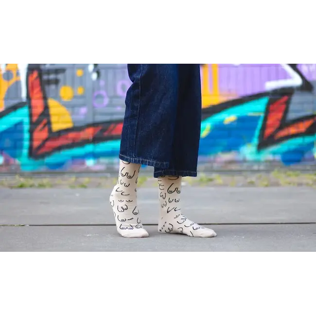 Eat Mielies - Socken Titties - Titten - beige