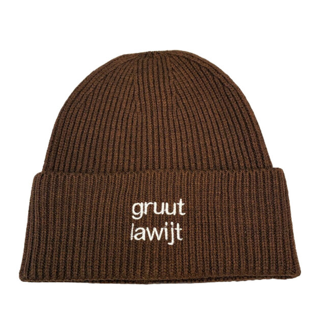 Urban Merch Beanie Gruut Lawijt - brun