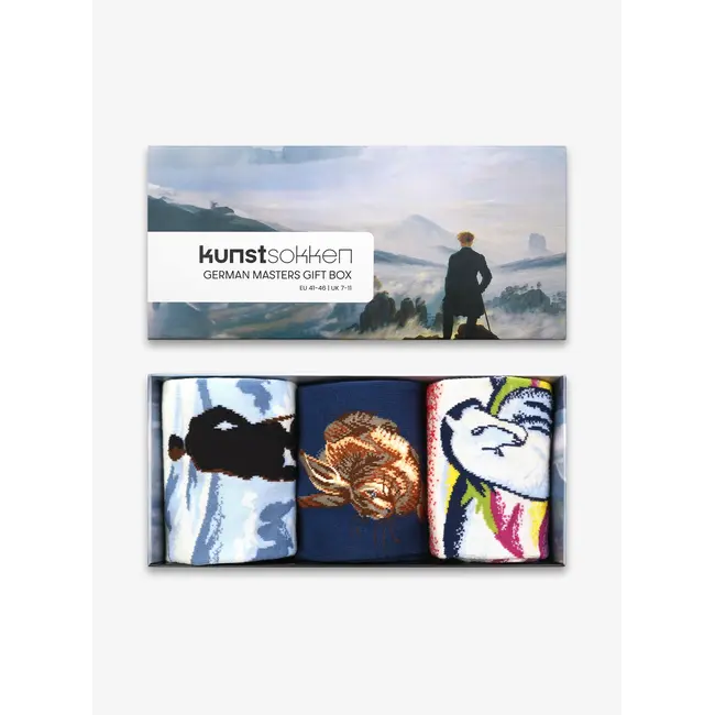 Kunstsokken - Sokken German Masters Cadeauset - Duitse Meesters - 3 paar