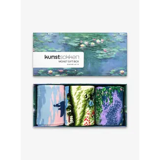 Kunstsokken Chaussettes Monet  3-Pack Boîte Cadeau