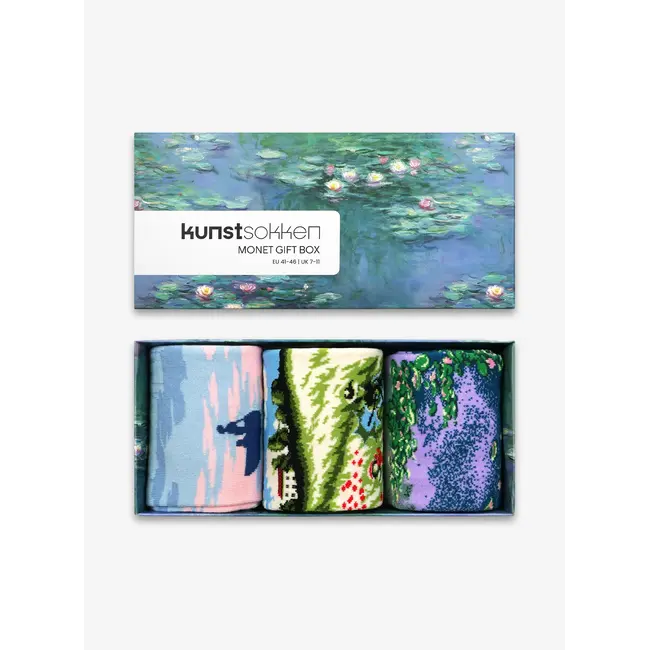Kunstsokken Socken Monet  3-Pack Geschenkbox