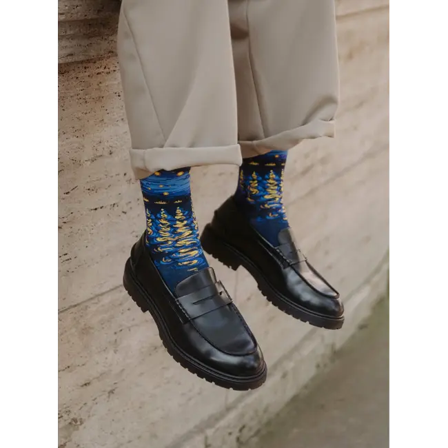 Chaussettes d'art - La Nuit Étoilée Vincent van Gogh - Gift Set - 3 paires
