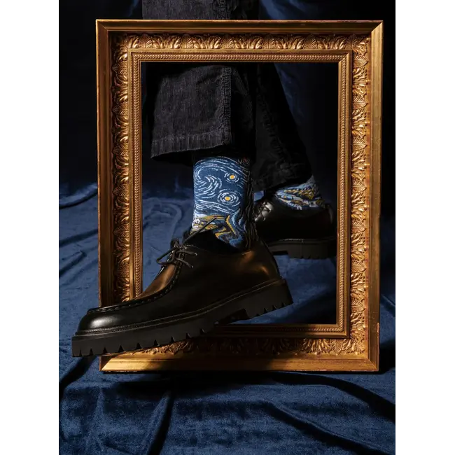 Kunstsocken - Sternennacht Vincent van Gogh - Geschenkset - 3 Paar