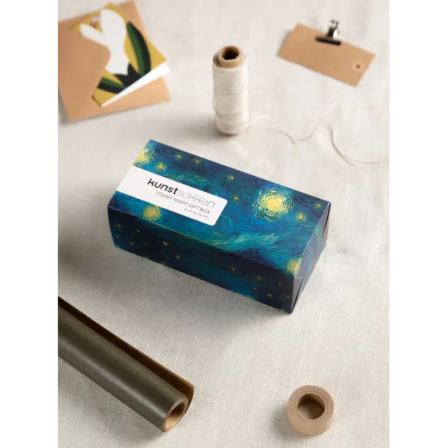 Kunstsokken - Sterrennacht Vincent van Gogh - Cadeauset - 3 paar