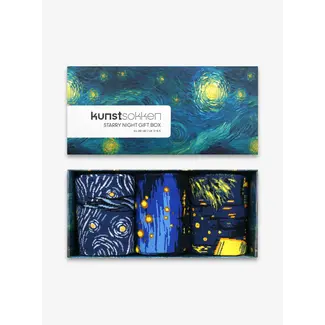 Kunstsokken Sokken Sterrennacht Gift Box Kunstsokken Sokken Sterrennacht Gift Box