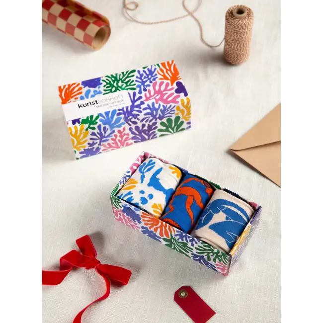 Kunstsocken - Socken Matisse Geschenkset - 3 Paar