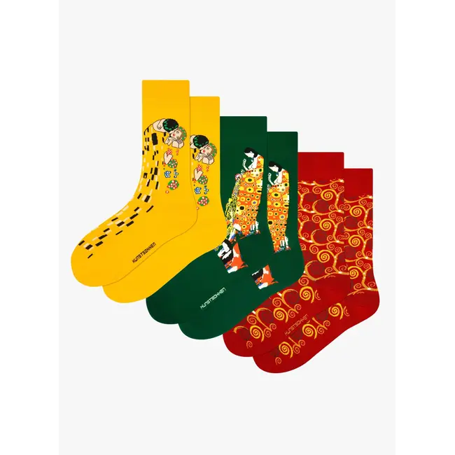 Chaussettes d'art - Chaussettes Gustav Klimt Gift Set - 3 paires