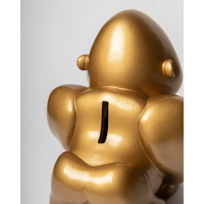 Blogo Design - Spaarpot Gorilla - goud