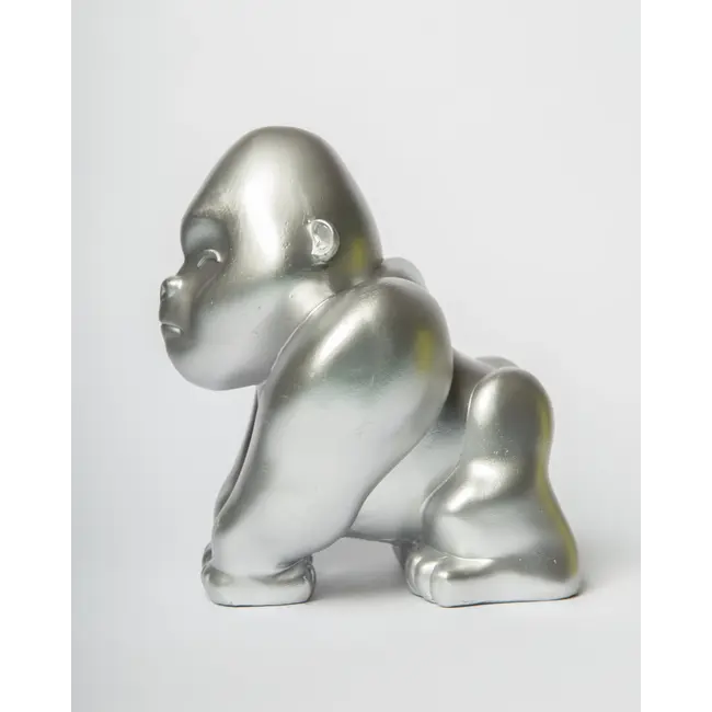 Blogo Design - Money Box Gorilla - silver