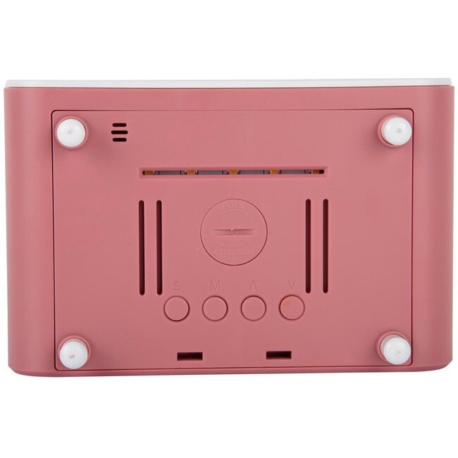 Karlsson - Réveil Chunky avec Chargeur de Téléphone - rose - LED