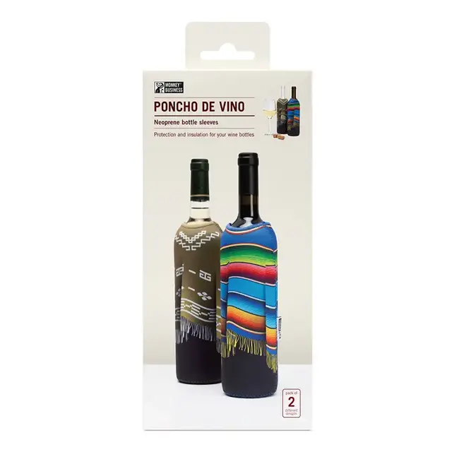 Flessenhoes Poncho de Vino - set van 2