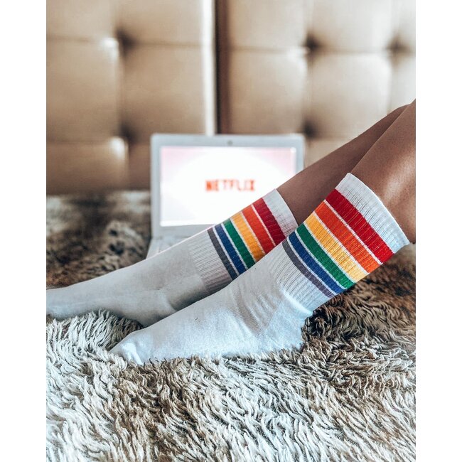 Pegada Socks - Sportsokken Striped - wit