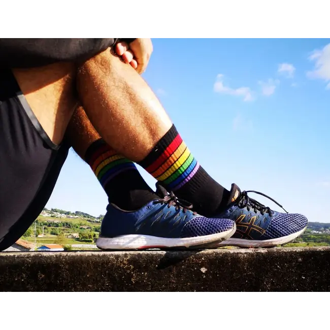 Pegada Socks - Chaussettes de Sport Striped - noir