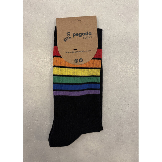 Pegada Socks - Chaussettes de Sport Striped - noir