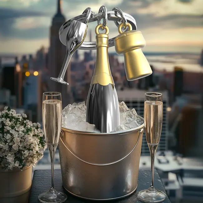 Metalmorphose - Keyring Champagne