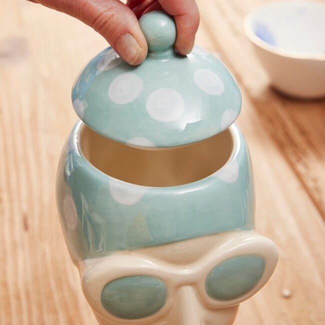 Werns Werner Voß - Storage Jar Lady In Swimsuite - blue