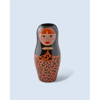 Fluid Market Vase Dolls - Leopard