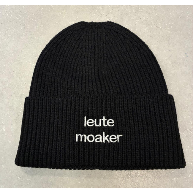 Urban Merch - Beanie Leute Moaker - Knip Cat - black