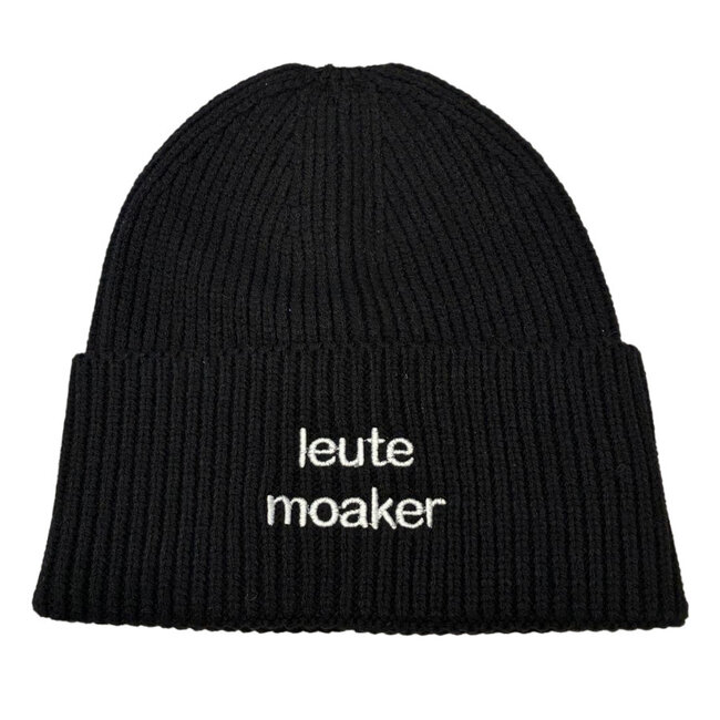 Urban Merch Beanie Leute Moaker - black