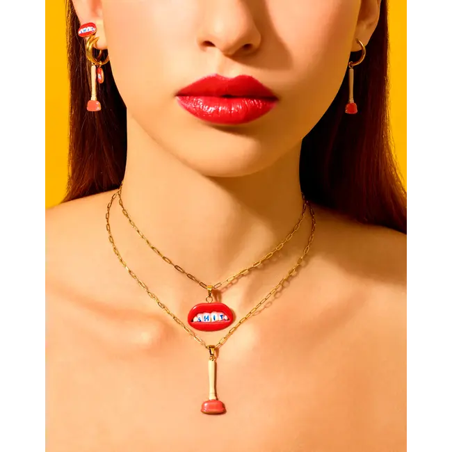 Seletti - Necklace with Pendant Sink Plunger