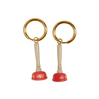 Seletti Earrings Sink Plunger
