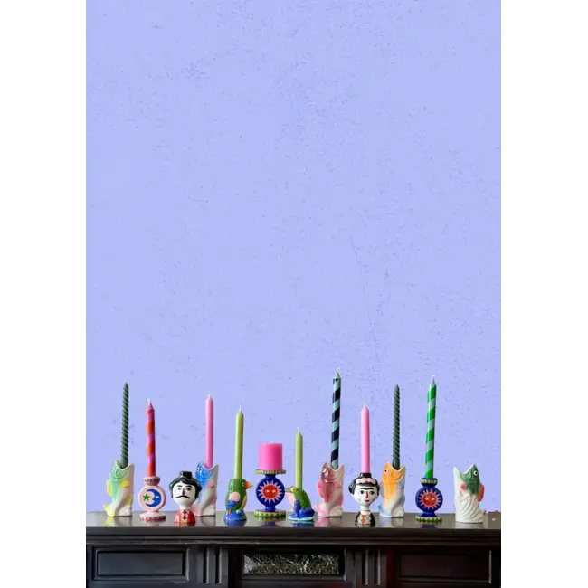 Kitsch Kitchen - Bougeoir Poisson - orange/bleu