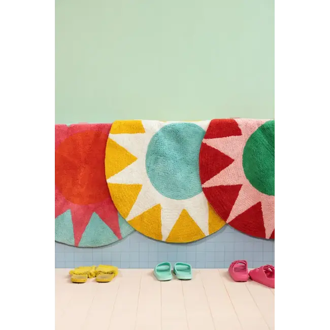 Kitsch Kitchen - Tapis de Bain Soleil - rouge