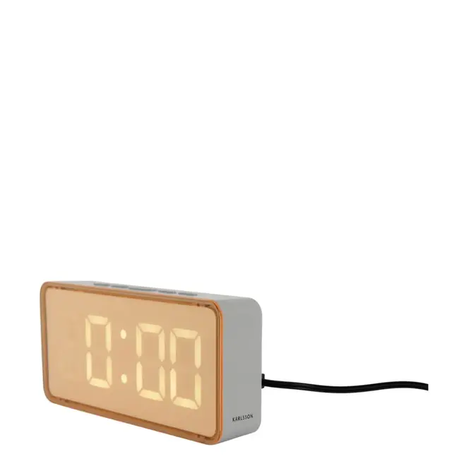 Karlsson - Alarm Clock Audaz - Soft Yellow