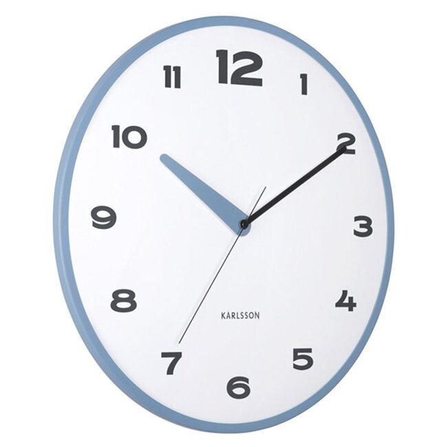 Karlsson - Horloge Murale Brisk Dome - bleu