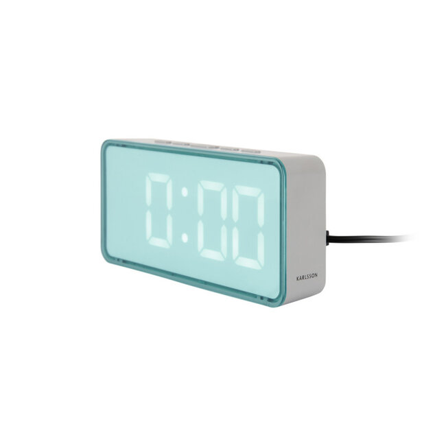 Karlsson - Alarm Clock Audaz - misty blue