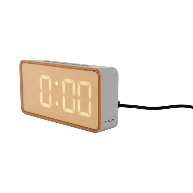 Karlsson - Alarm Clock Audaz - soft yellow