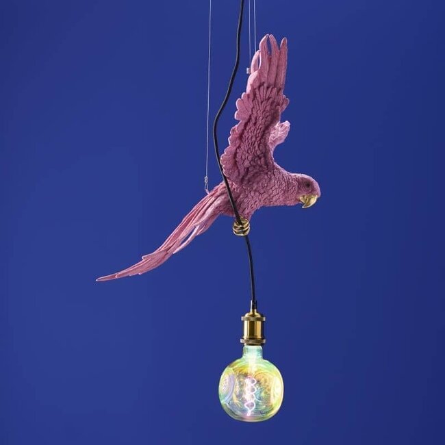 Werns Werner Voß - Lampe Suspendue - Lampe Animale Perroquet - rose