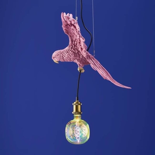 Werns Werner Voß - Hanglamp - Dierenlamp Papegaai - roze