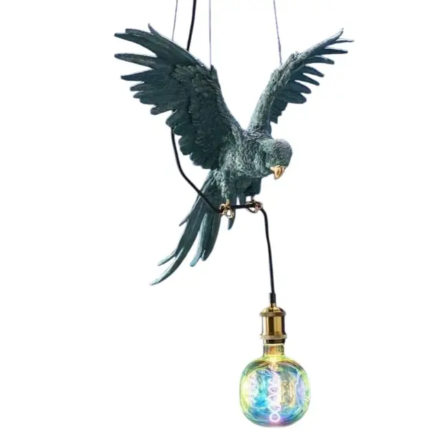 Werns - Werner Voß Hanglamp Papegaai - turquoise