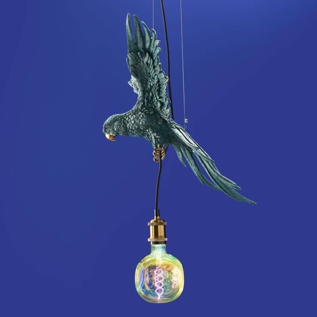 Werner Voß Werns - Hanglamp - Dierenlamp Papegaai - turquoise
