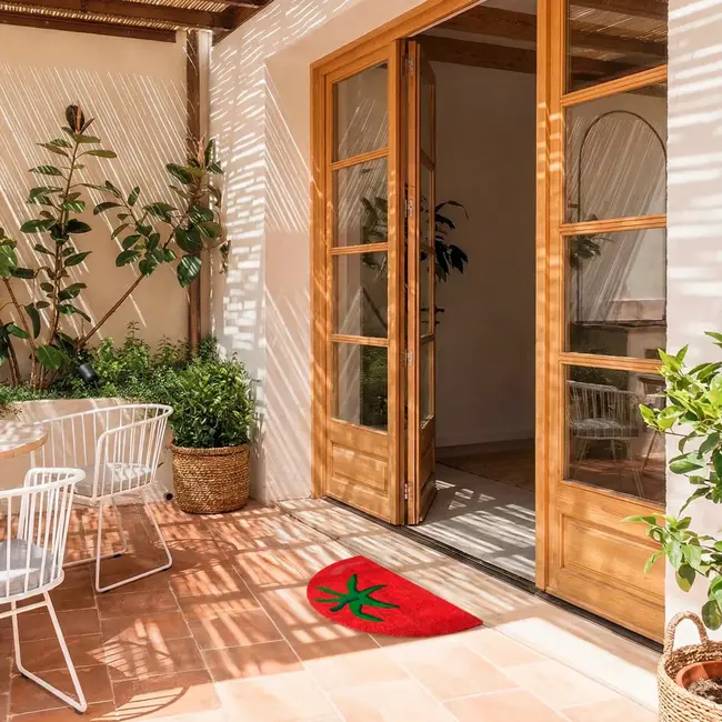 Fisura - Doormat Half Moon Tomato