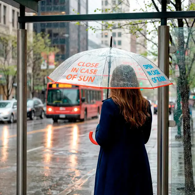 Fisura - Umbrella Open In Case Of Rain, Close In Case Of Sun - transparent