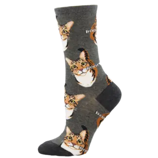 SockSmith Socks Boop Cat Grey- women
