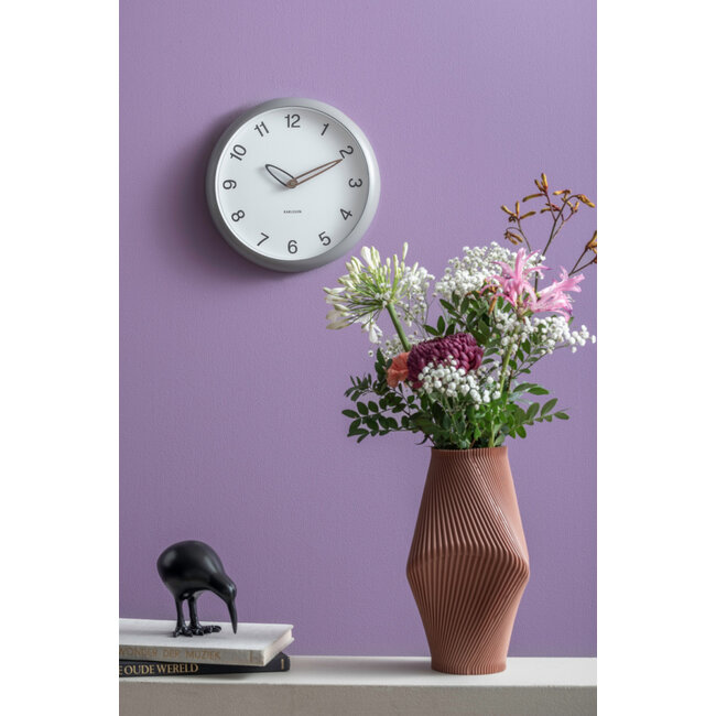 Karlsson - Horloge Murale Bella - gris