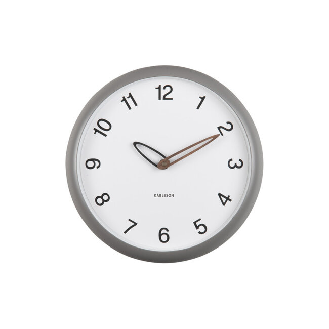 Karlsson - Horloge Murale Bella - gris
