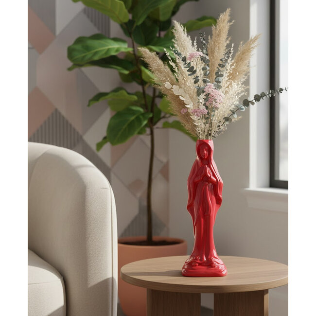 Gift Company  - Vase Madonna - neon rose - H 30,5 cm