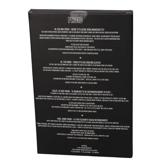 GiftCompany - Housse Refroidissante Froid - Motif Bouteille de Champagne