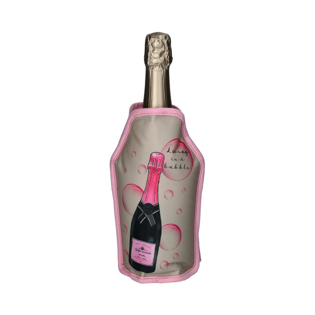 GiftCompany – Weinkühlhülle - Kühlmanschette Froid – Champagnerflaschemotiv